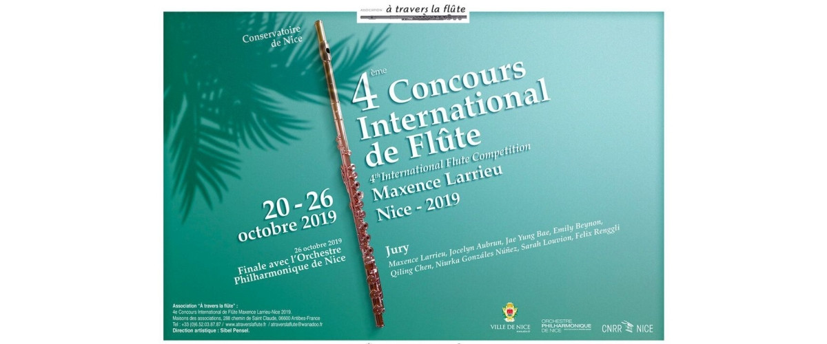 Finale du 4e Concours international de flûte Maxence Larrieu-Nice